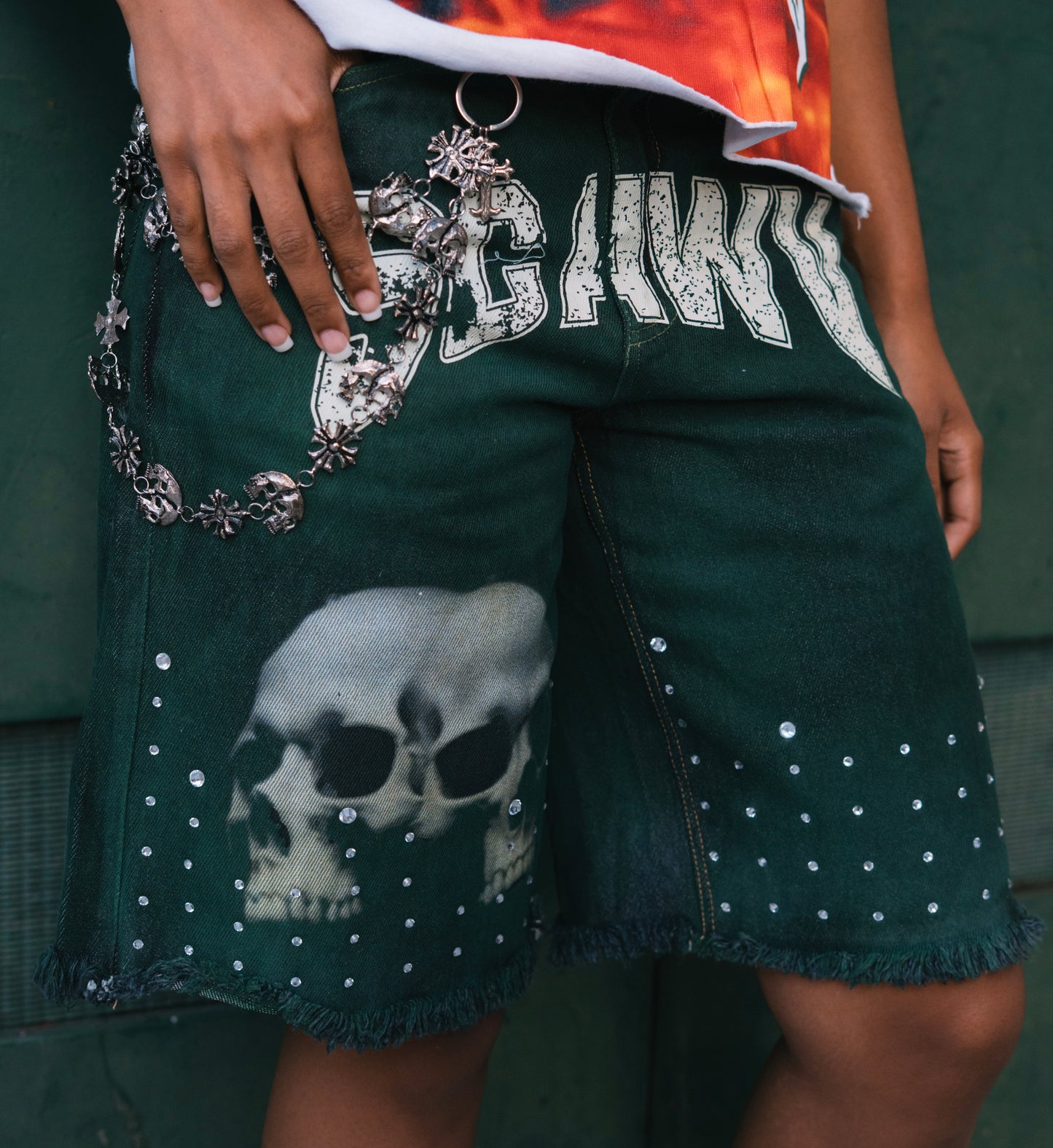 SCAWV "Hulk Green" Denim Jorts