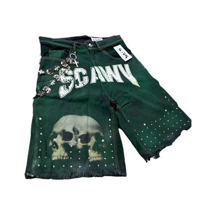 SCAWV "Hulk Green" Denim Jorts