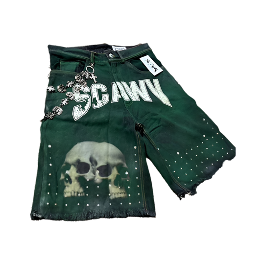 SCAWV "Hulk Green" Denim Jorts